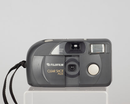 The Fujifilm Clear Shot Plus is a simple but well designed fixed focus wide angle 35mm point and shoot camera