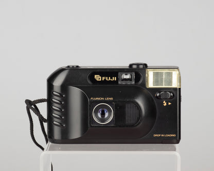 The Fujifilm DL-7 is a very simple snapshot 35mm film camera with a built-in flash