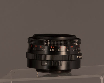 Ricoh Singlex II + Carl Zeiss Jena 50mm lens