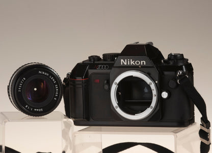 Nikon N2000 35mm film SLR + 50mm f1.8 lens