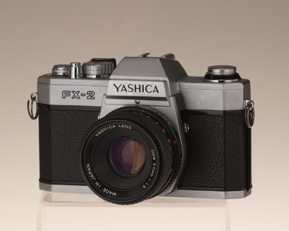 The Yashica FX-2 is a very solid and reliable 35mm film SLR from the 1970s.