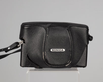 Konica C35 EF 35mm film camera w/original ever-ready case (serial 232840)