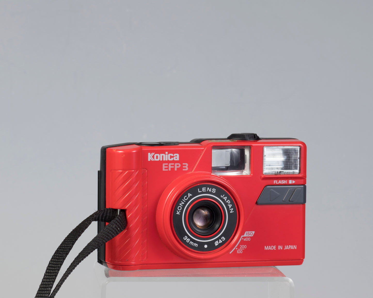 The Konica EFP-3 compact 35mm film camera