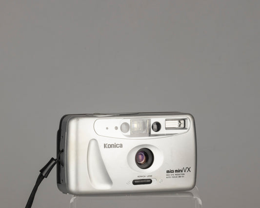 The Konica Big Mini VX BM-701 is a compact wide angle 35mm point and shoot from 1996. It features a 29mm f4 lens.