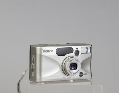 The Konica Z-up 80e is a compact 35mm camera from the 1990s with a 35-80mm zoom lens