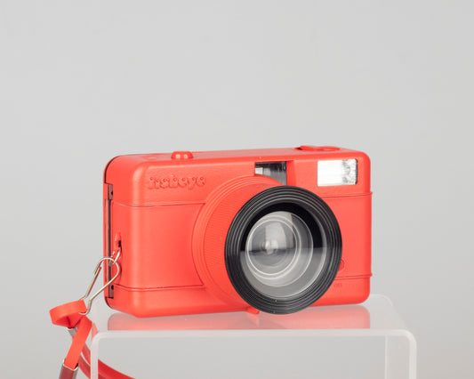 The Lomography Fisheye is a simple 35mm camera with an extreme wide-angle lens