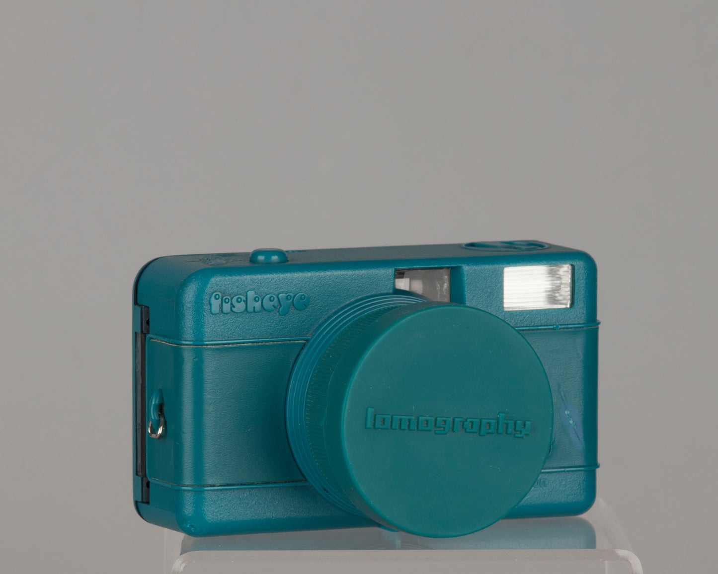 Lomography Fisheye One 35mm film camera turquoise version