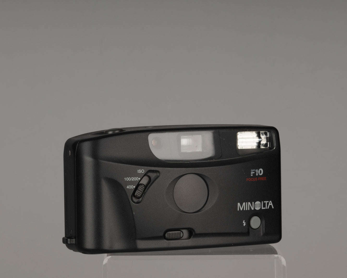 Minolta F10 35mm film camera (serial 37527831)