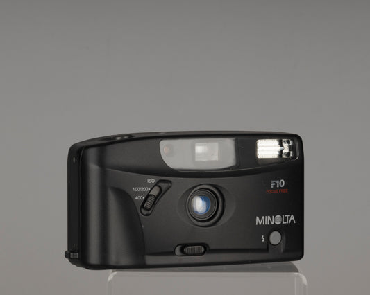 Minolta F10 35mm film camera (serial 37527831)