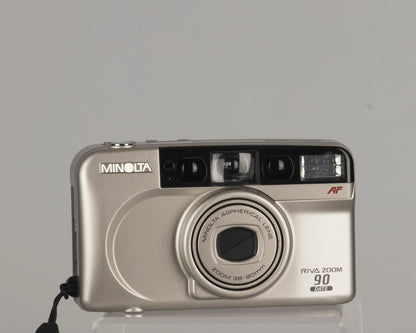 Minolta Riva Zoom 90 Date 35mm camera with original box, case and manual