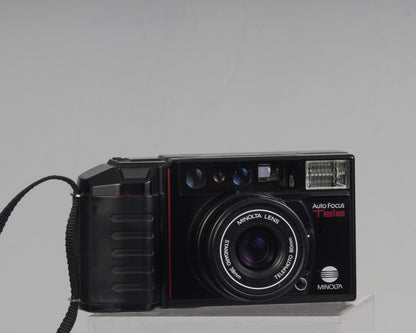 Minolta AF Tele dual lens 35mm point-and-shoot film camera (serial 51315890)