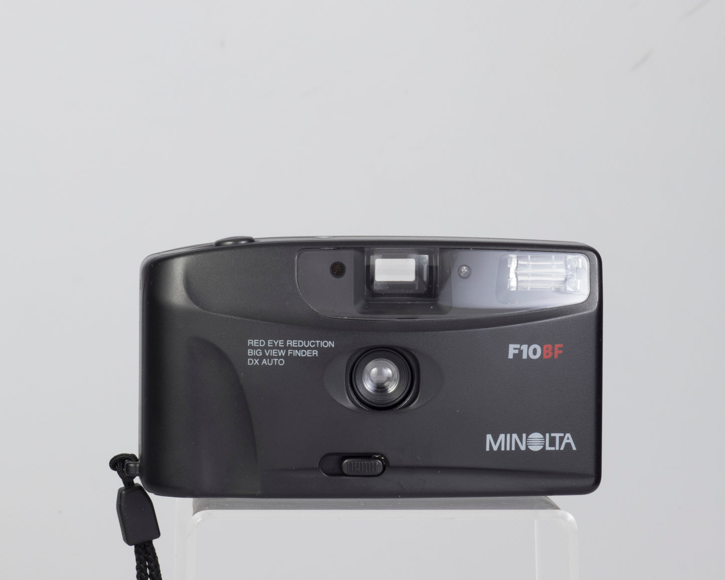 The Minolta F10BF is a simple 35mm point-and-shoot camera from the 1990s