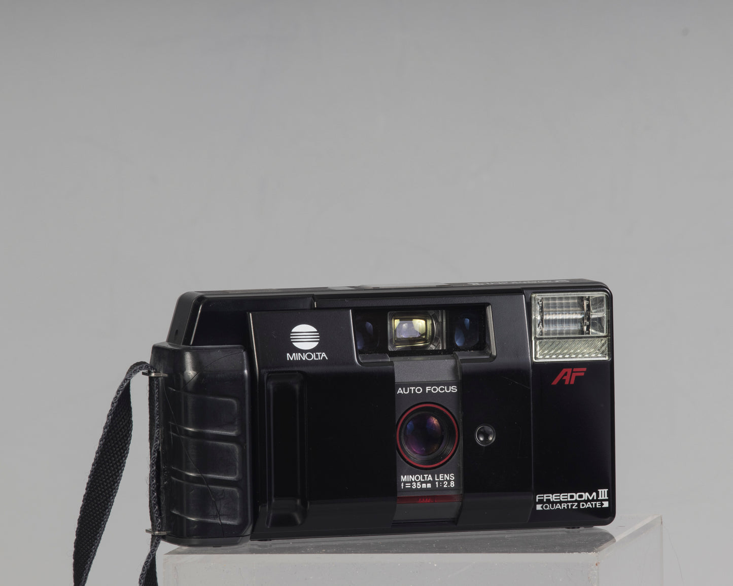The Minolta Freedom III (aka Minolta AF-Z or Minolta MAC-7) a quality 35mm point-and-shoot from the late 1980s