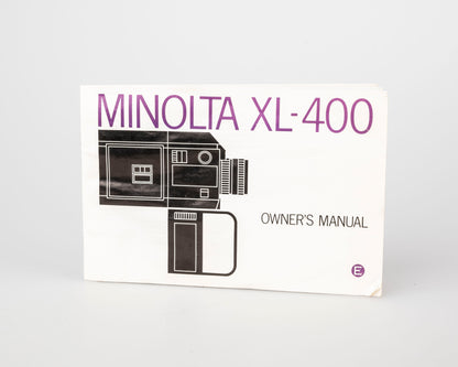 Minolta XL-400 Super 8 movie camera w/ original box and manual