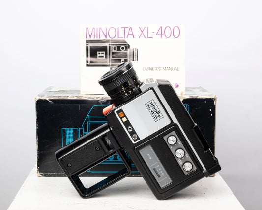 Caméra Minolta XL-400 Super 8 avec boîte d'origine et manuel