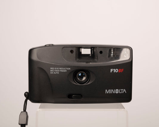 Minolta F10BF 35mm film camera w/ case (serial 33737004)
