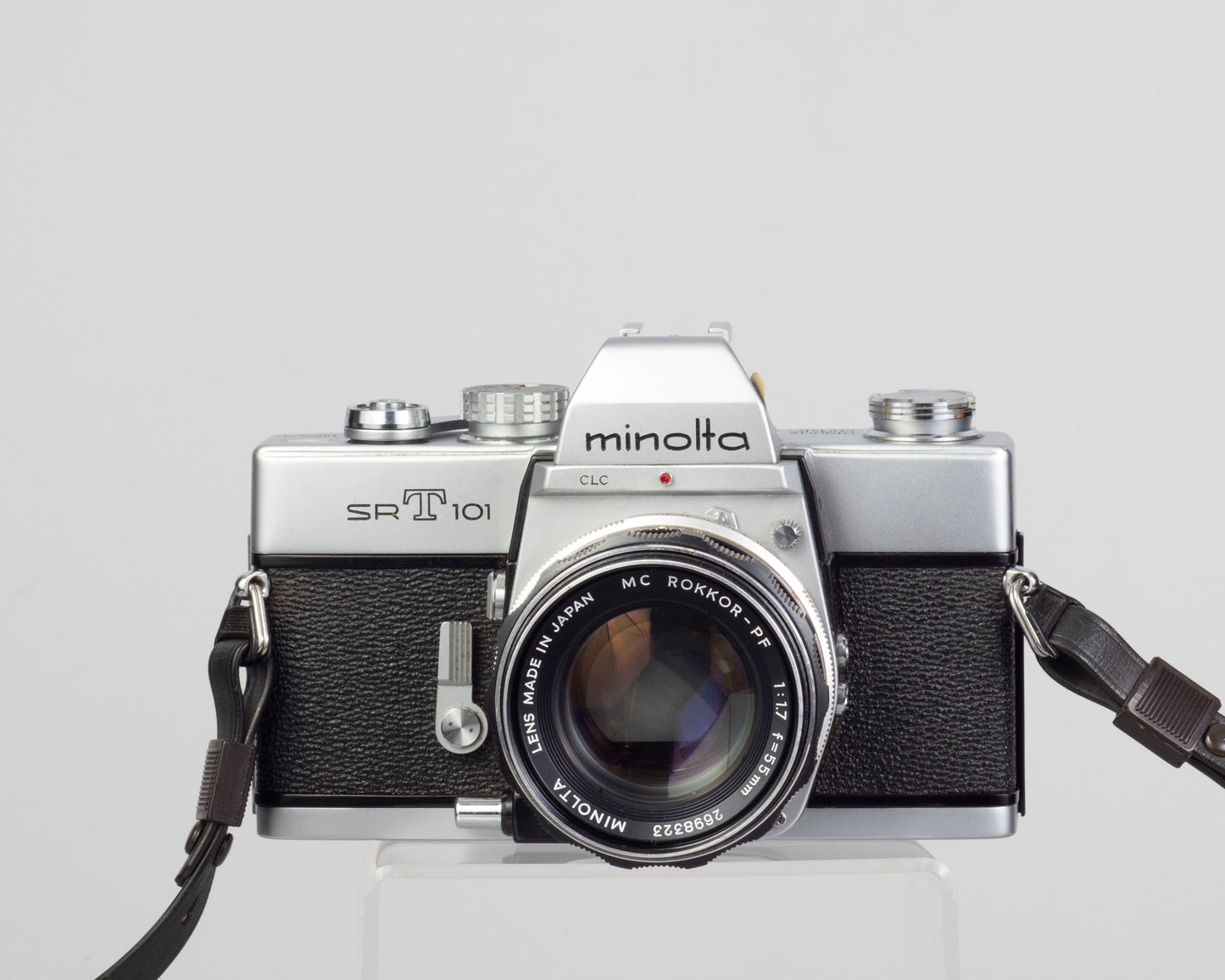 The Minolta SRT 101 with MC Rocker PF 55mm F1.7 lens