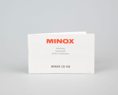 Appareil photo argentique Minox CD 140 35 mm avec étui + manuel