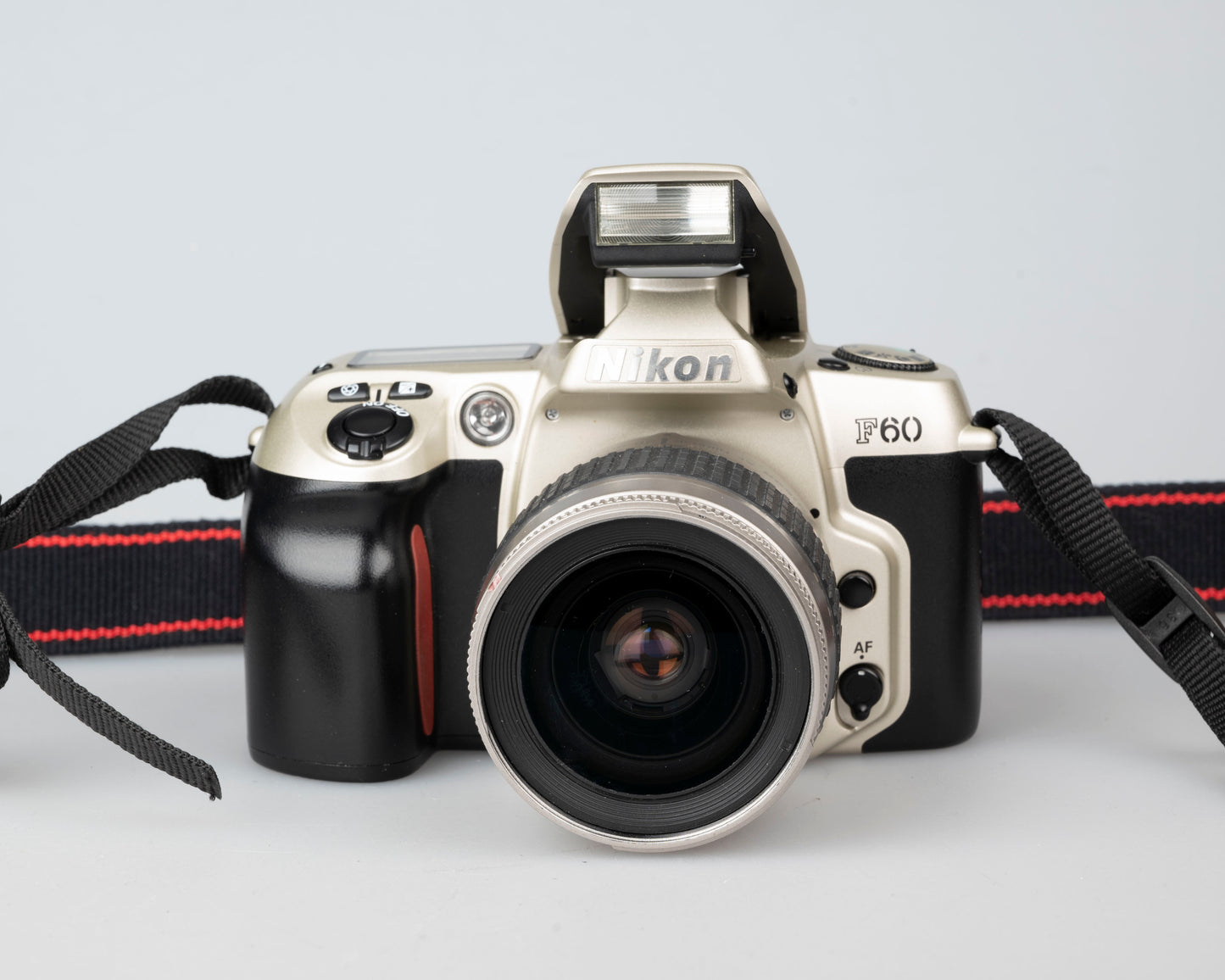 Nikon F60 35mm film SLR w/ AF Nikkor 28-80mm lens + manual (serial 2341515)