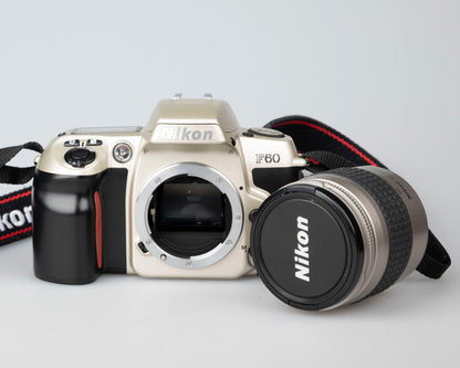 Nikon F60 35mm film SLR w/ AF Nikkor 28-80mm lens + manual (serial 2341515)