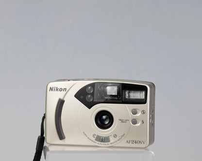 Nikon AF240SV 35mm film camera w/ case (serial 5837134)