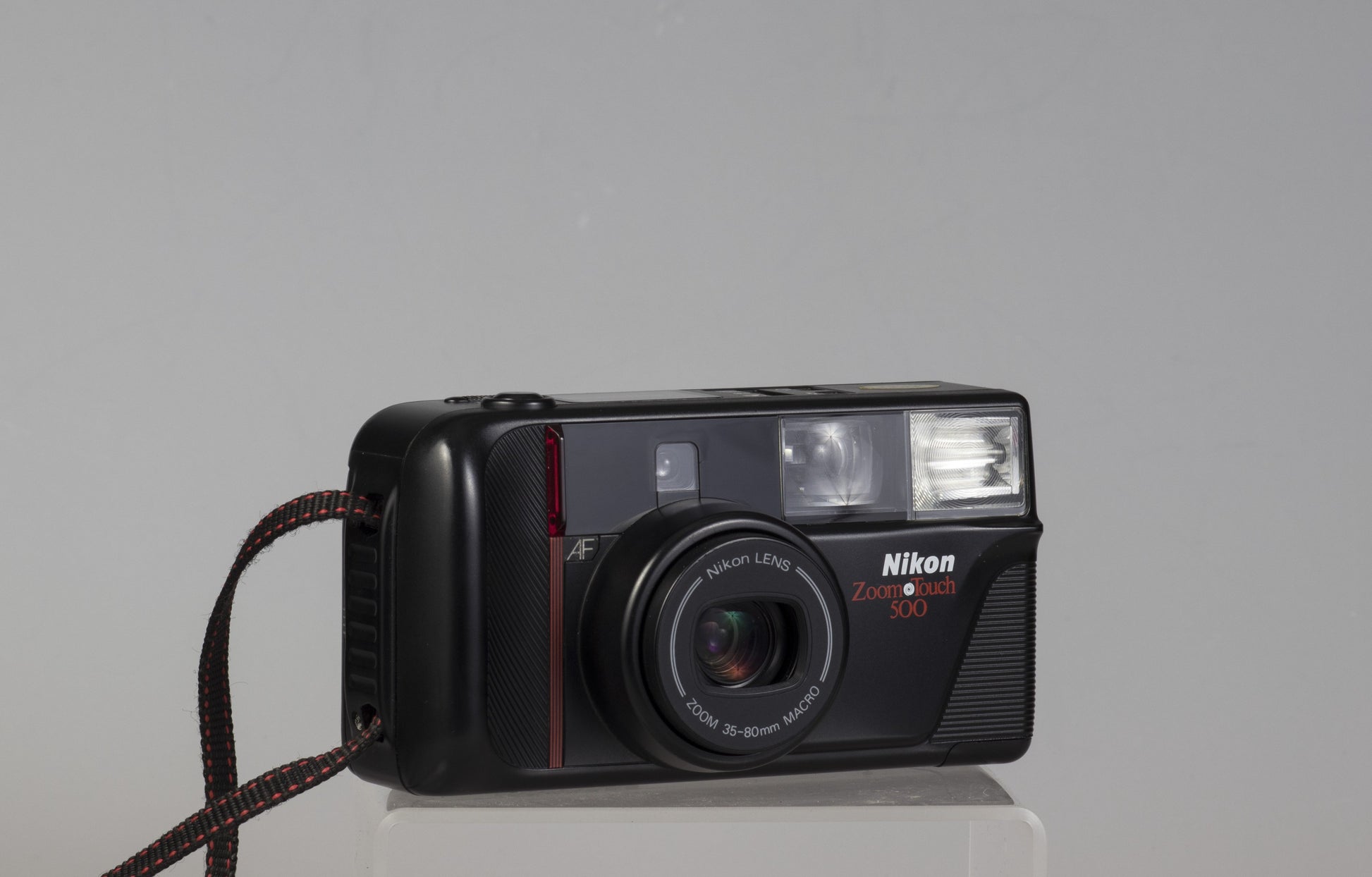 The Nikon Zoom Touch 500: a quality 35mm point-and-shoot camera from the 1990s featuring a 35-80mm zoom lens