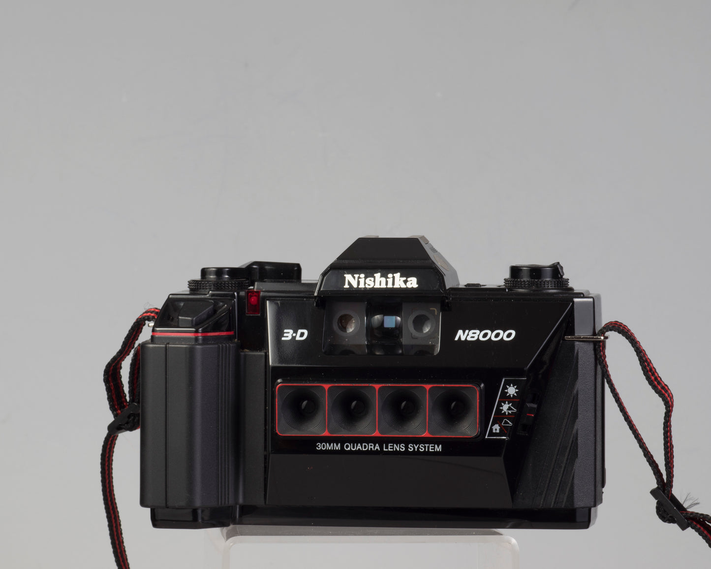 Nishika N8000 3D 35mm camera w/ Achiever 828TW twin flash