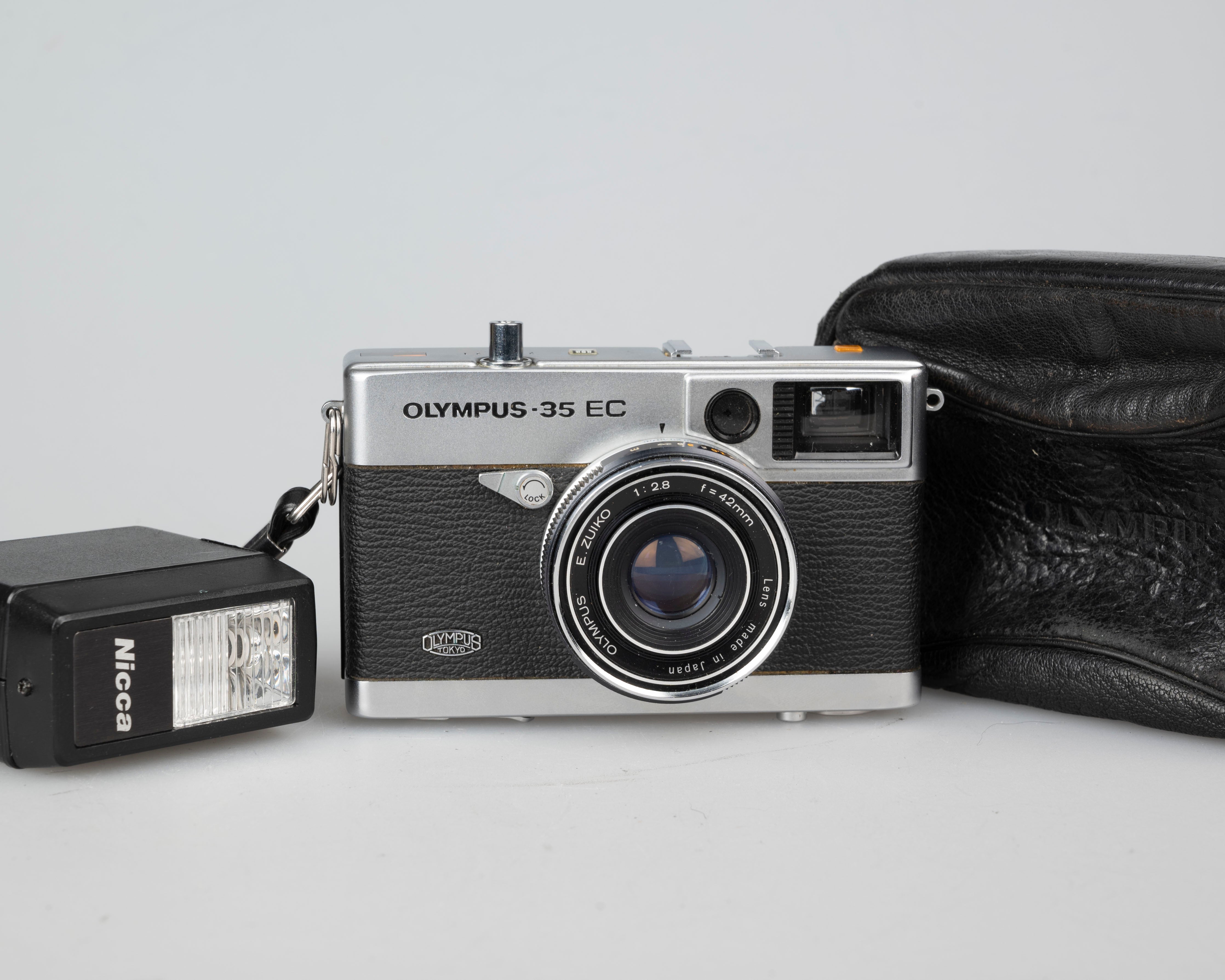 Olympus R 35 Olympus 35 EC viewfinder 35mm camera w/ case + flash – New Wave Pool