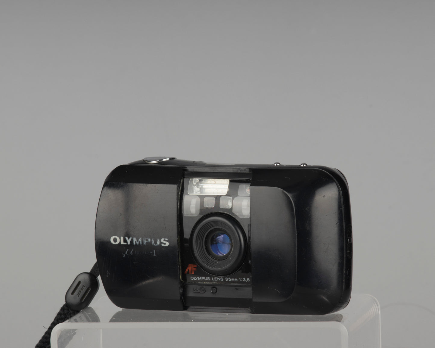 Appareil photo argentique Olympus Mju-1 (alias Infinity Stylus) 35 mm (viseur poussiéreux, mais testé sur film et fonctionnant très bien)