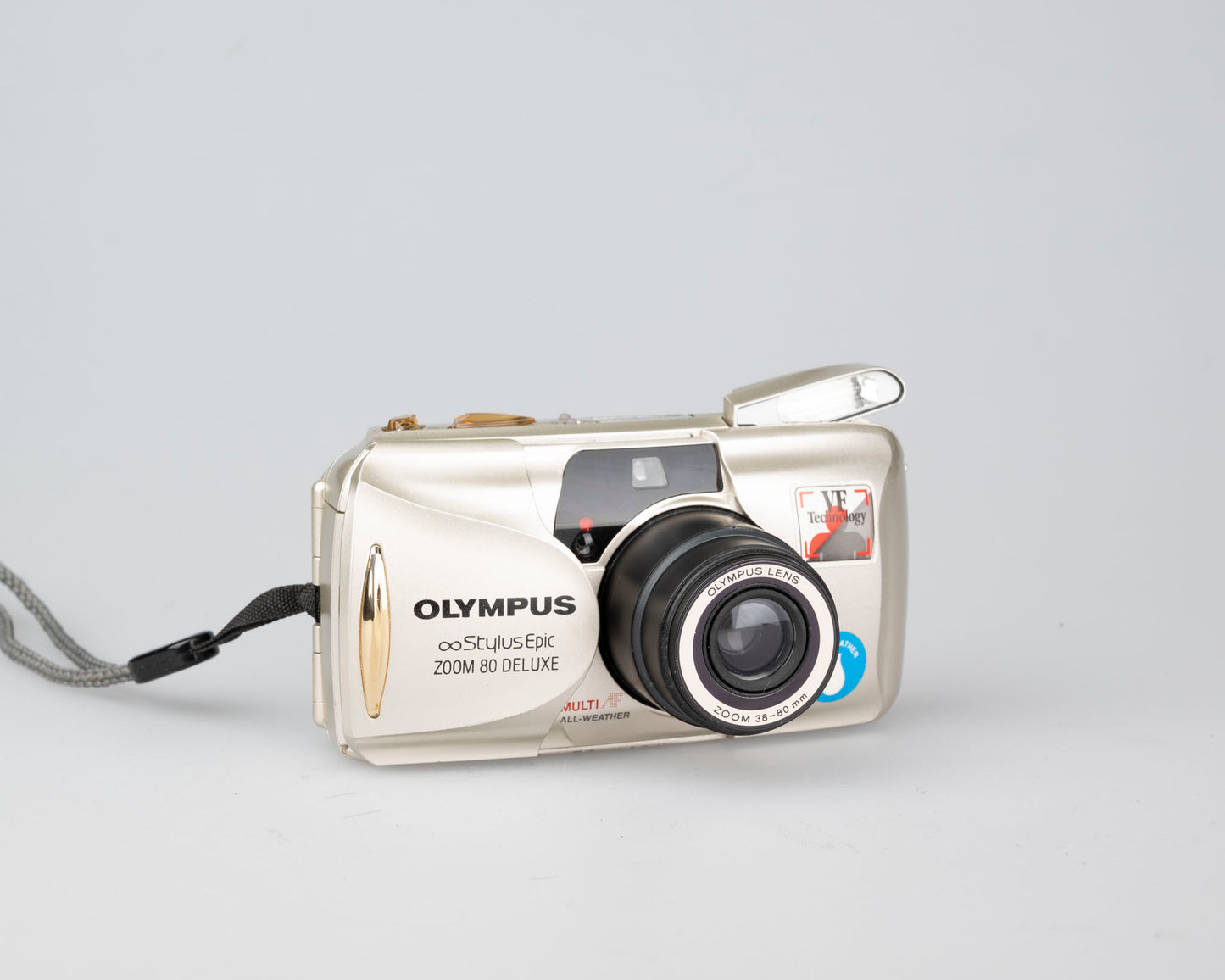 Appareil photo argentique Olympus ∞ Stylus Epic Zoom 80 Deluxe 35 mm avec étui (série 1130828)