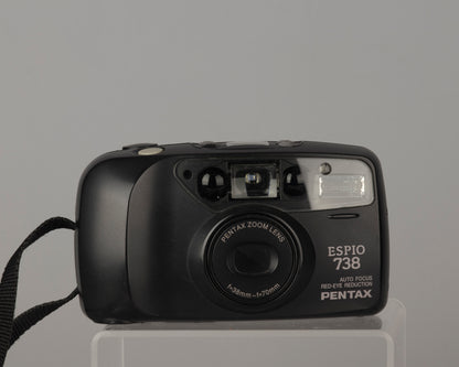 Pentax Espio 738 35mm camera with padded case