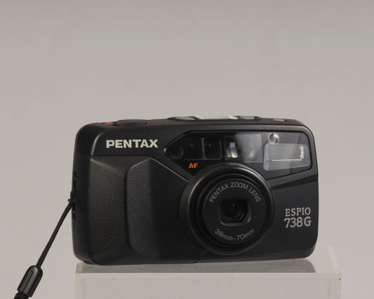 Appareil photo Pentax Espio 738G 35 mm avec étui d'origine (série 1710853)
