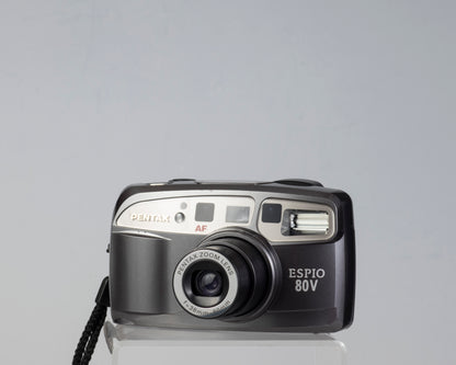 The Pentax Espio 80V (aka Pentax IQZoom EZY-80) lens zoomed