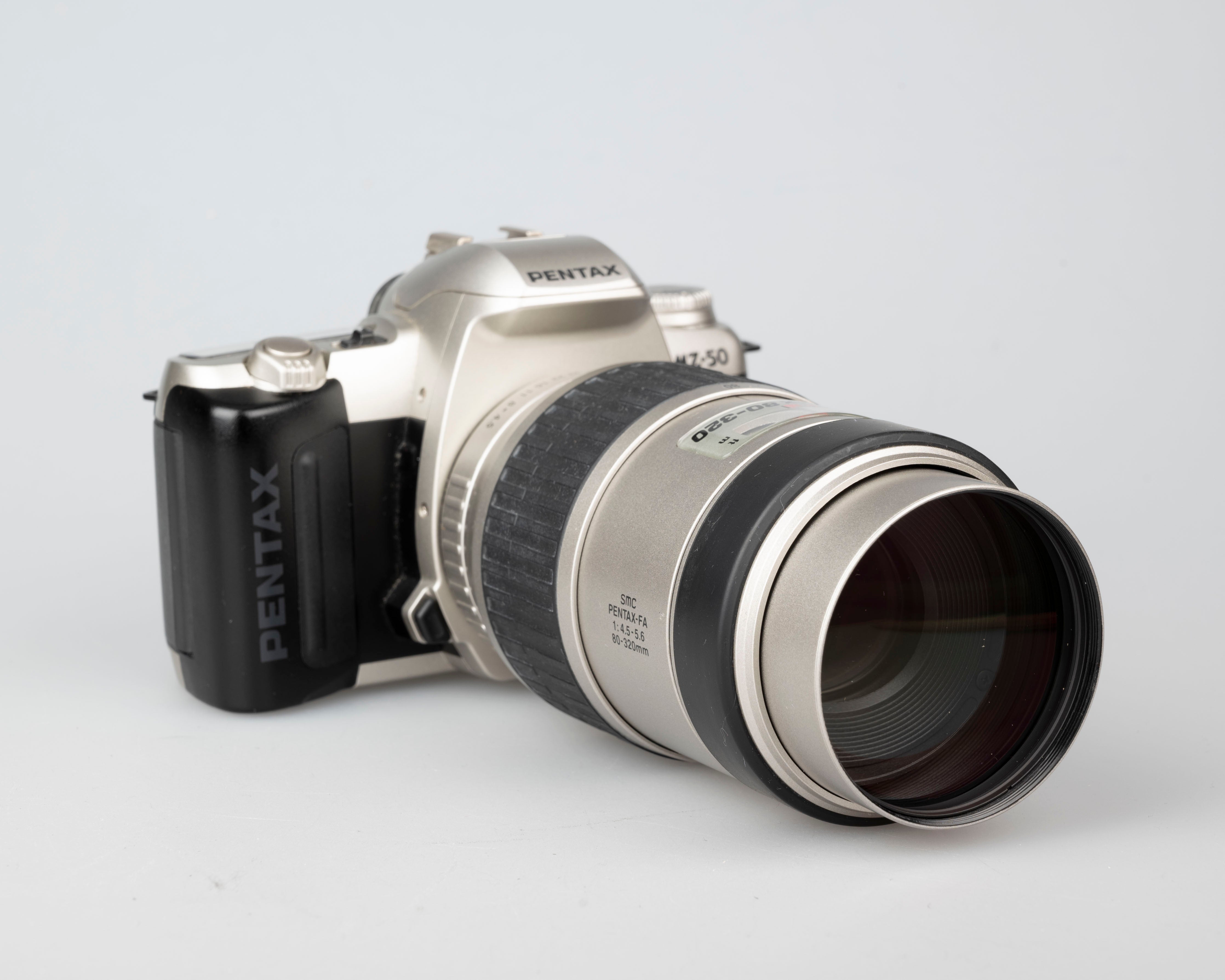 Pentax MZ-50 35mm SLR w/ SMC Pentax FA 80-320mm lens (serial