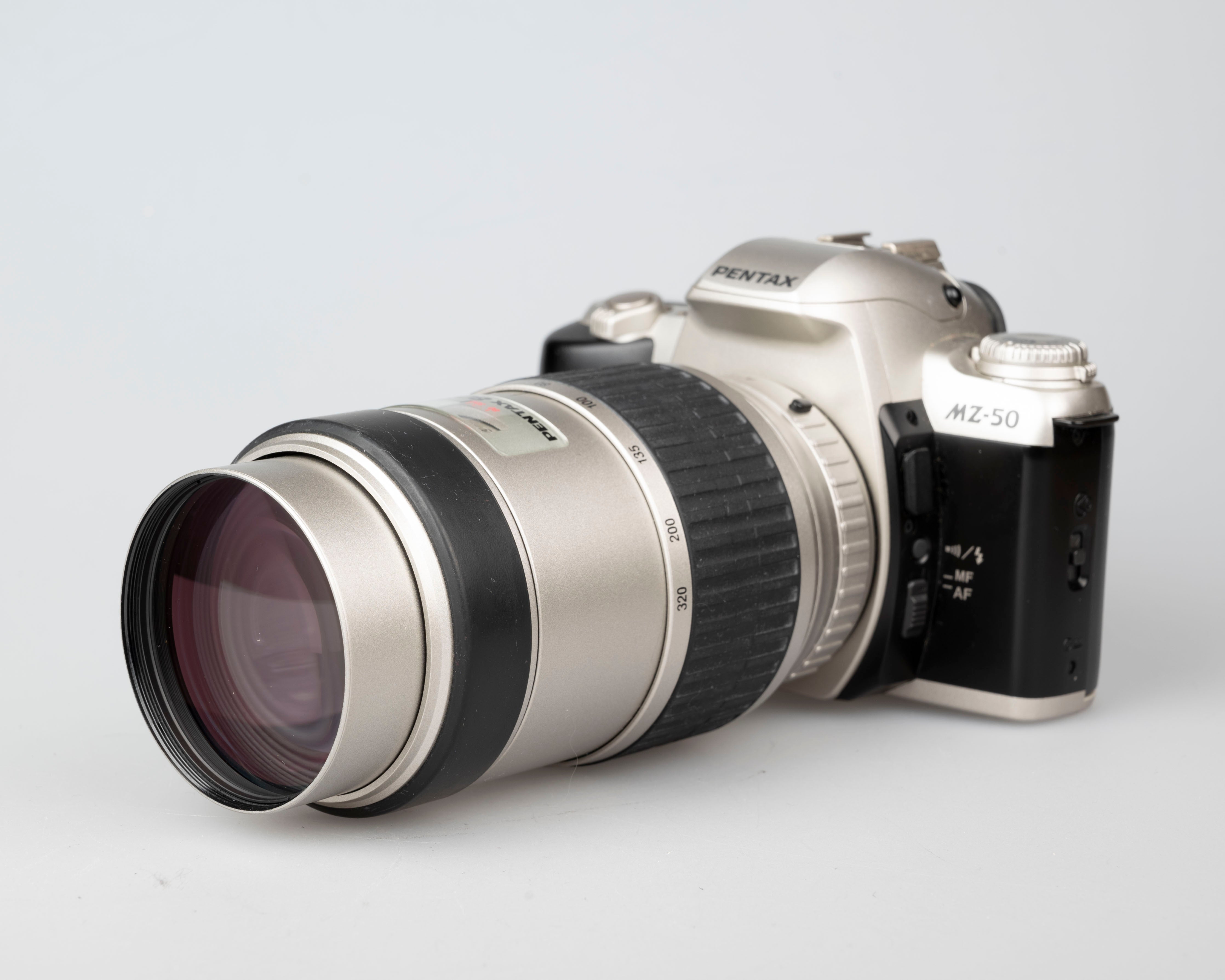 Pentax MZ-50 35mm SLR w/ SMC Pentax FA 80-320mm lens (serial 7178033)