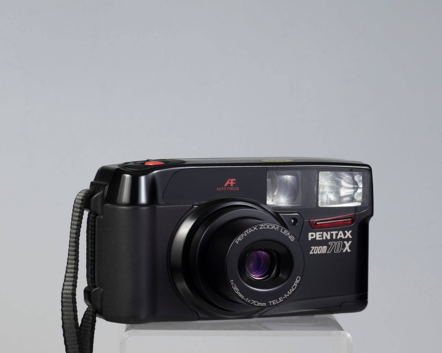 Pentax Zoom 70-X 35mm camera *LCD screen issues; otherwise works well* (serial 7813716)