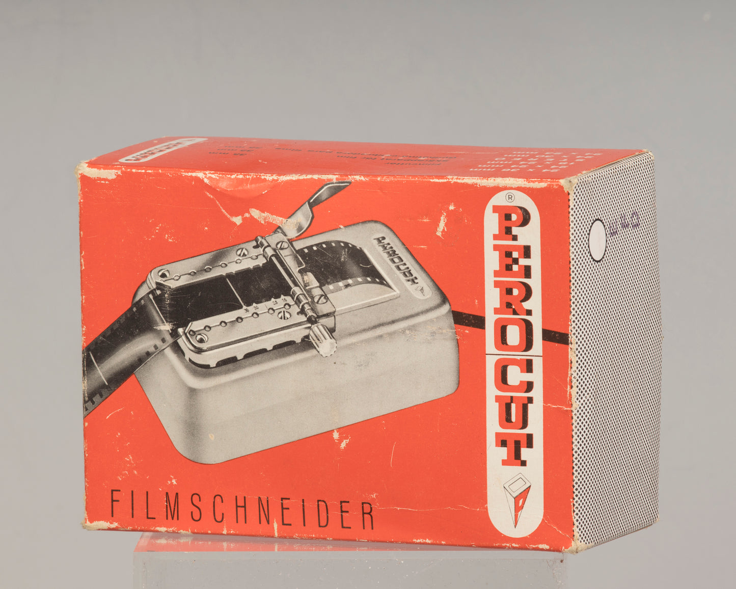 Perocut Filmschneider 35mm film cutter. Made in Switzerland.