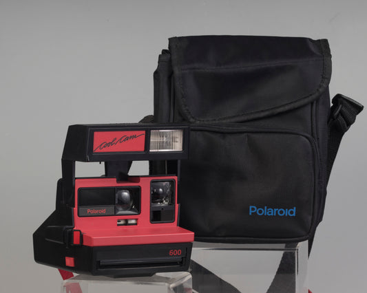 Appareil photo instantané Polaroid 600 Cool Cam rouge avec étui