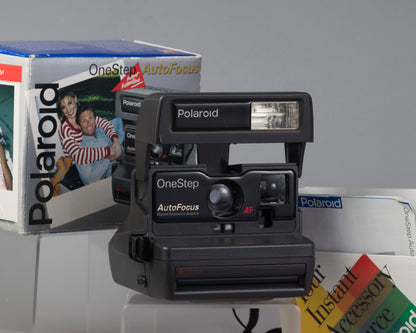 The Polaroid OneStep AutoFocus is an instant camera from the 1990s that uses type 600 film