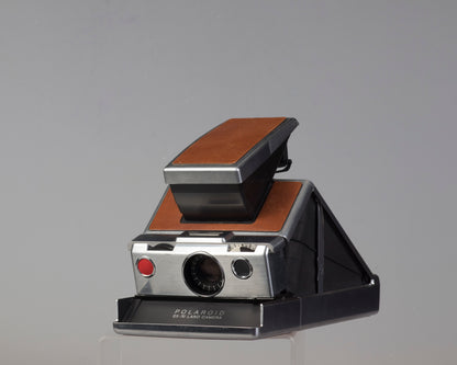 Polaroid SX-70 instant camera with original leather case