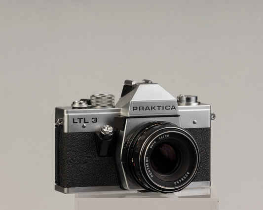 Appareil photo reflex Praktica LTL 3 35 mm avec objectif Pentacon 50 mm f1.8 et étui d'origine