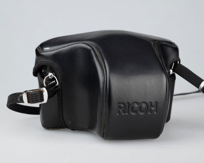 Ricoh XR-7 35mm SLR + XR Rikenon 50mm 1:2 lens + ever-ready case