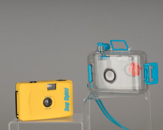 Snap Sights 35mm camera with underwater housing