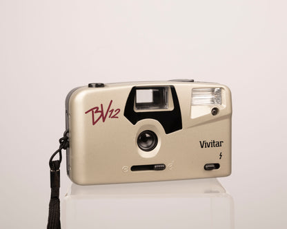Vivitar BV12 35mm film camera w/ case (serial C9075)