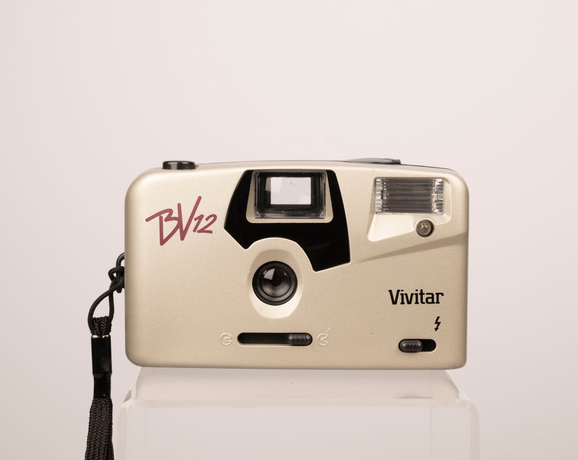 The Vivitar BV12 is a very simple, compact, and lightweight 35mm point-and-shoot