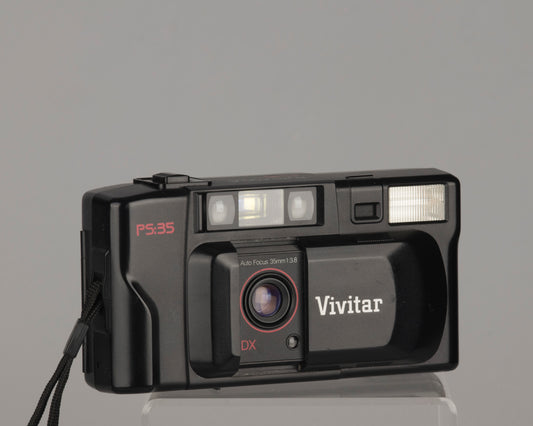 Appareil photo argentique Vivitar PS35 35 mm (le flash ne fonctionne pas, sinon OK)