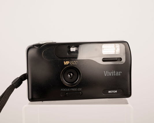 The Vivitar VP1500 point-and-shoot 35mm camera