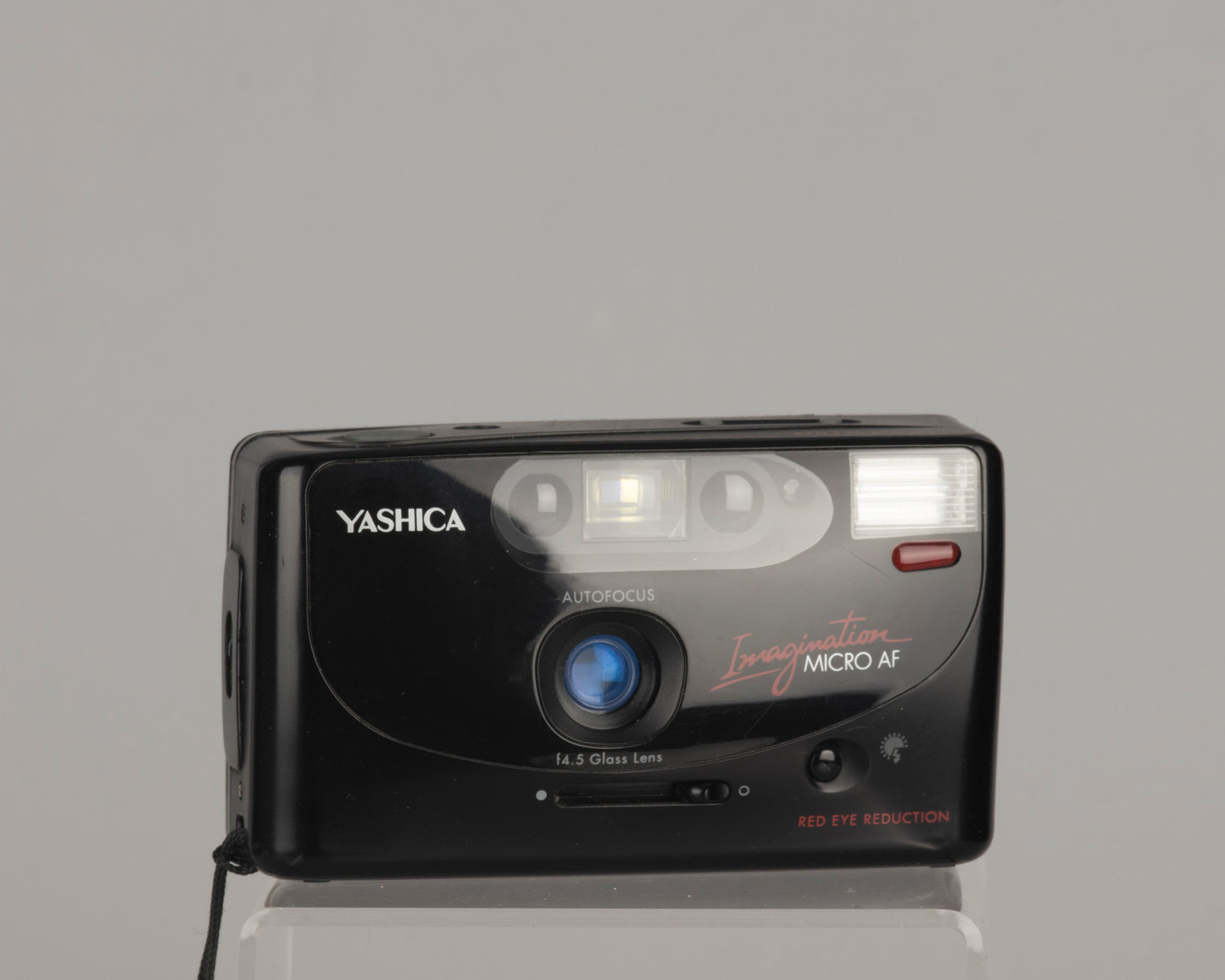 The Yashica Imagination Micro AF is a very compact 35mm point-and-shoot with the 35mm f4.5 lens