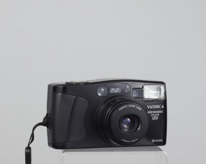 The Yashica Microtec Zoom 120 (aka Kyocera Lynx 120 or Yashica MicroElite Zoom 120) is a high quality35mm zoom point-and-shoot from circa 1995